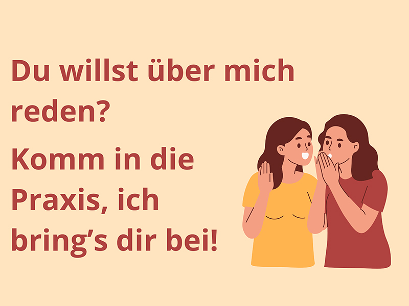 Über mich reden?